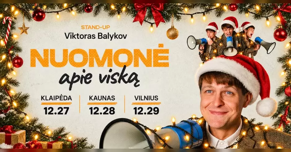 Pirkti bilietus Viktoras Balykov: Nuomonė Apie Viską! Stand-up II VILNIUS Vilnius, Line Up Gruodis 29