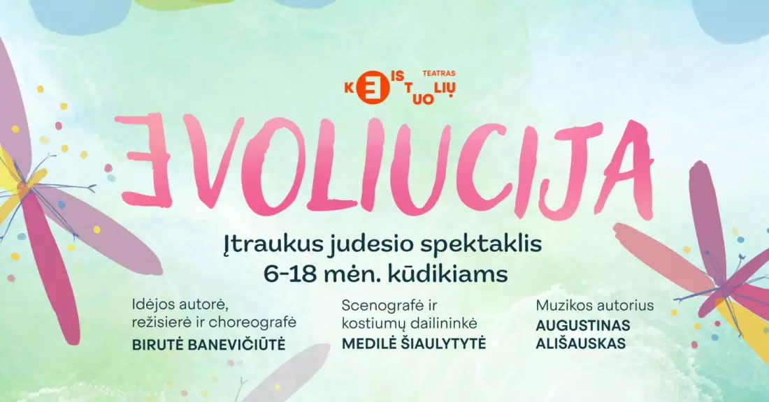 Pirkti bilietus KEISTUOLIAI | Evoliucija | Rež. Birutė Banevičiūtė Vilnius, Keistuolių teatras Spalis 28