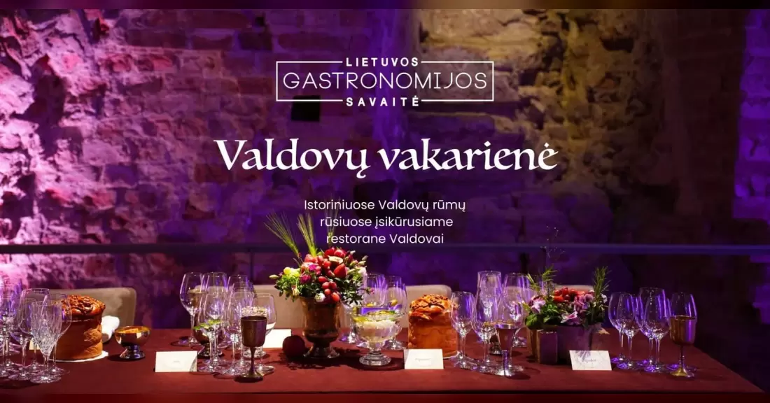 Pirkti bilietus GASTRONOMIJOS SAVAITĖ: Valdovų vakarienė Vilnius, Restoranas Valdovai Lapkritis 10-15