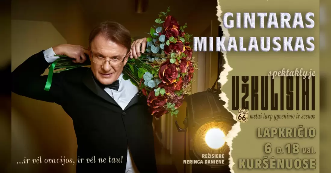 Pirkti bilietus Spektaklis UŽKULISIAI Kuršėnai, Kuršėnų kultūros centras Lapkritis 06