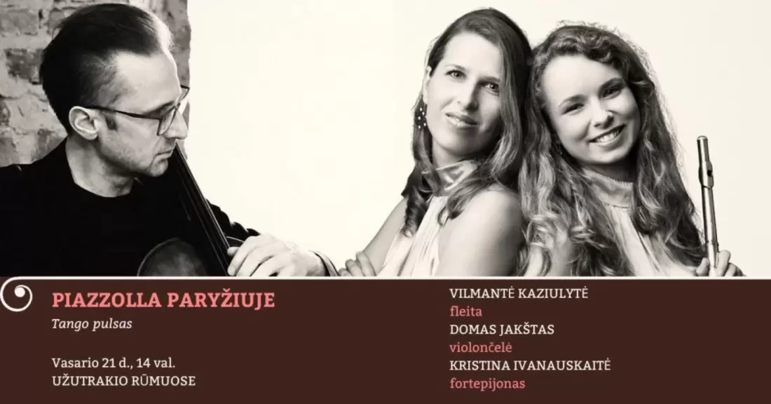 Pirkti bilietus PIAZZOLLA PARYŽIUJE | Tango pulsas Trakai, Užutrakio dvaro sodyba 2027 Vasaris 21