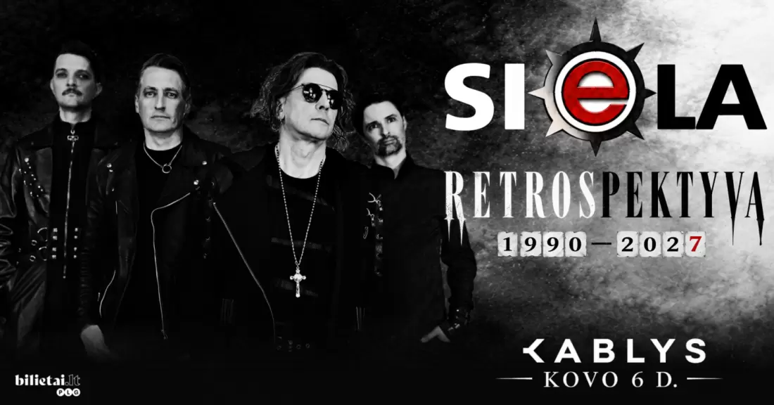 Pirkti bilietus SIELA / RETROSPEKTYVA 1990-2027 Vilnius, Kablys + Kultūra 2027 Kovas 06