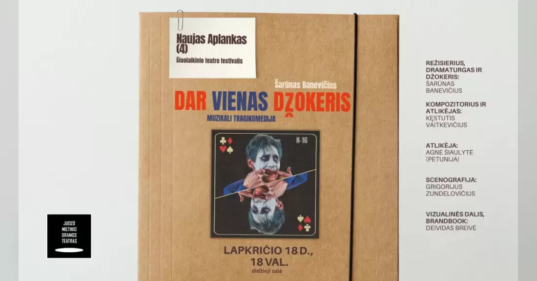 Pirkti bilietus DAR VIENAS DŽOKERIS rež. Šarūnas Banevičius | Naujas aplankas (4) Panevėžys, Juozo Miltinio dramos teatras Lapkritis 18