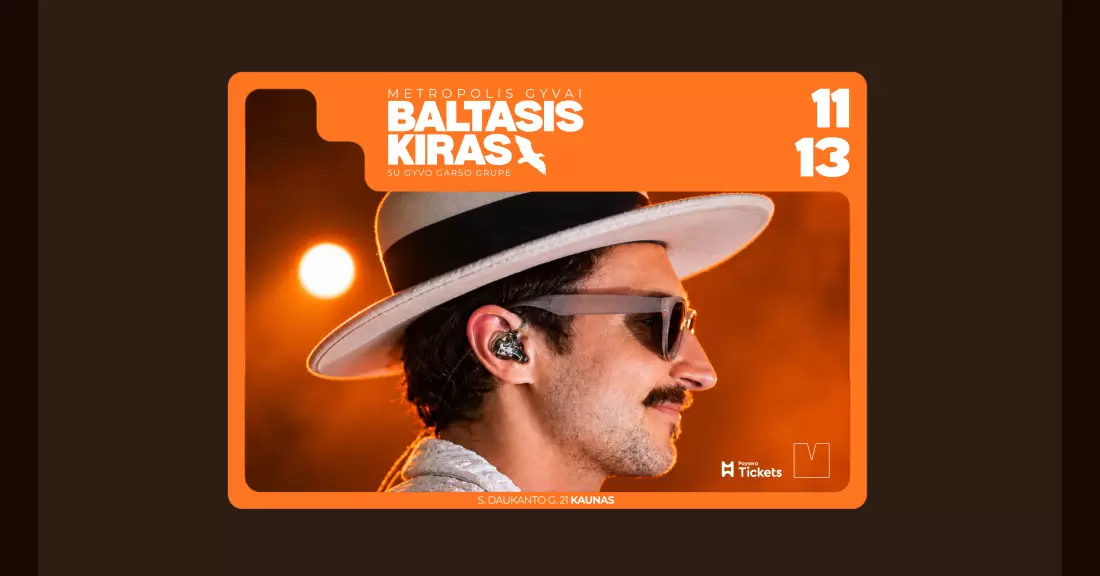 Pirkti bilietus BALTASIS KIRAS I METROPOLIS GYVAI Kaunas, Metropolis venue Lapkritis 13