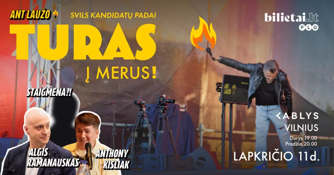 Pirkti bilietus ANT LAUŽO TURAS | VILNIUS | Algis Ramanauskas & Anthony Kisliak + slaptas svečias Vilnius, Kablys + Kultūra Lapkritis 11