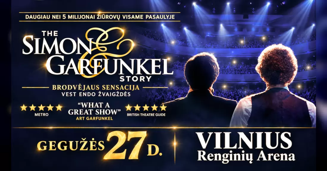Pirkti bilietus THE SIMON & GARFUNKEL STORY Vilnius, Renginių arena 2027 Gegužė 27