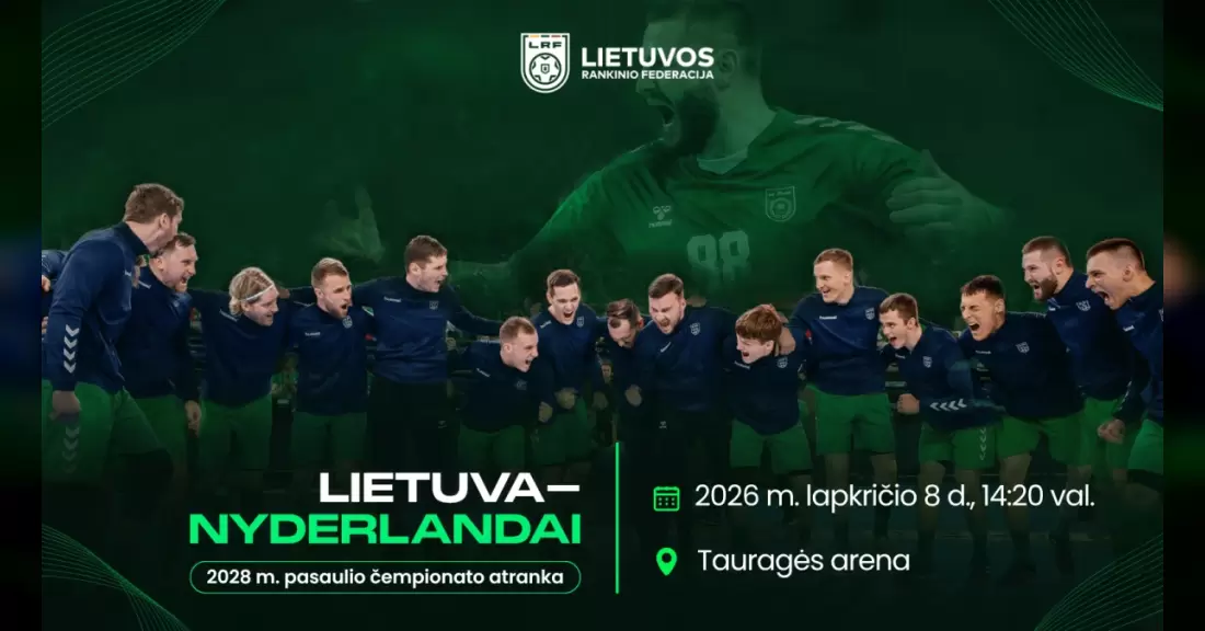 Pirkti bilietus 2028 m. Europos vyrų rankinio čempionato atrankos rungtynės Lietuva–Nyderlandai Tauragė, Tauragės arena Lapkritis 08