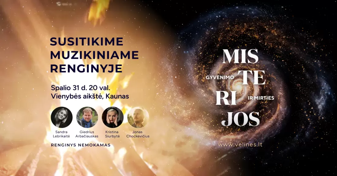Pirkti bilietus Muzikinis renginys „Gyvenimo ir mirties misterijos“ Kaunas, Vienybės aikštė Spalis 31