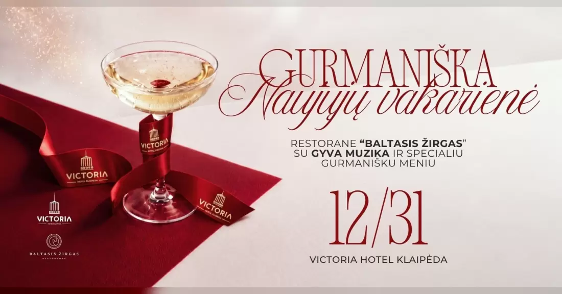 Pirkti bilietus Gurmaniška Naujųjų vakarienė restorane 