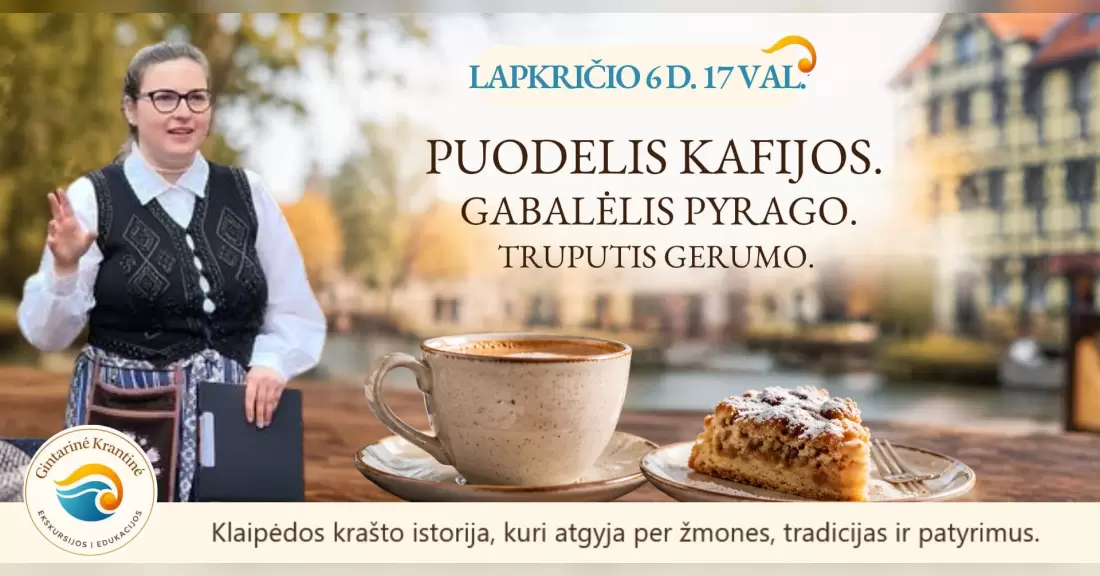 Pirkti bilietus Kafijos valanda: Martyno diena gerumui Klaipėda, Bangų g. 5A Lapkritis 06