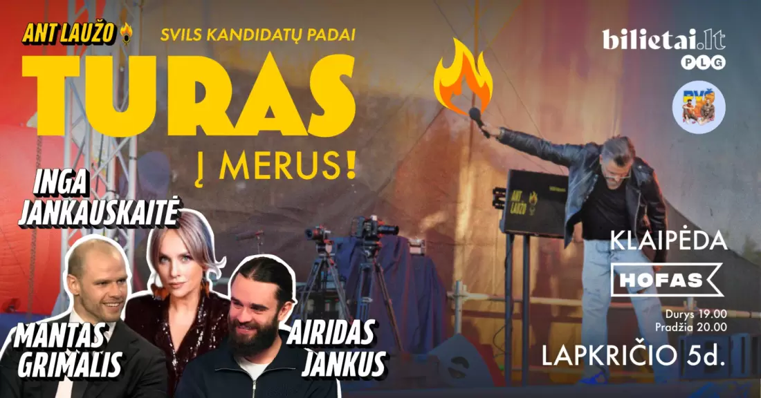 Pirkti bilietus ANT LAUŽO TURAS | KLAIPĖDA | Inga Jankauskaitė & PVŠ Klaipėda, Hofas Lapkritis 05