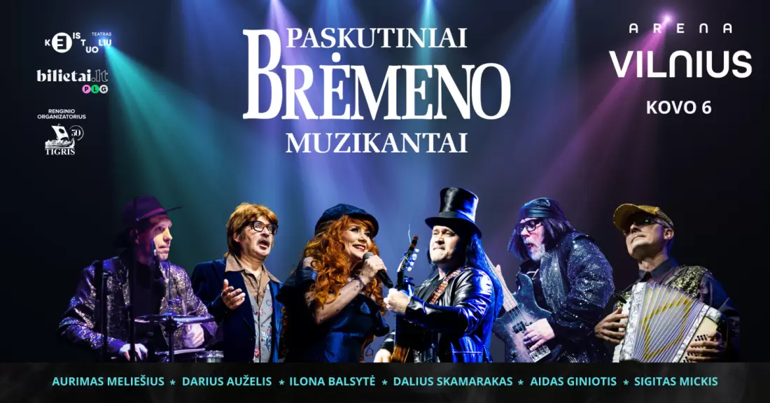 Pirkti bilietus (Vilnius) Paskutiniai Brėmeno muzikantai Vilnius, Arena Vilnius 2027 Kovas 06