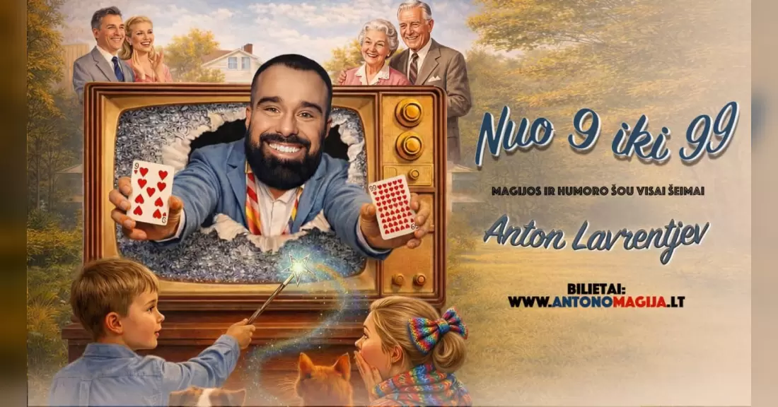 Pirkti bilietus Anton Lavrentjev „Nuo 9 iki 99“. Magijos ir humoro šou Alytus, Alytaus miesto teatras 2027 Sausis 02