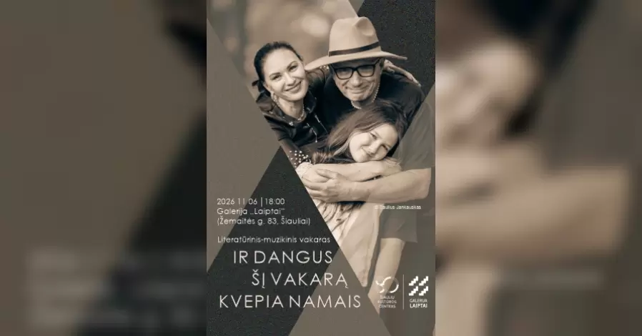 Pirkti bilietus Literatūrinis-muzikinis vakaras „Ir dangus šį vakarą kvepia namais“ Šiauliai, Šiaulių kultūros centro galerija „Laiptai“ Lapkritis 06