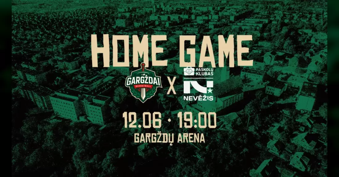 Pirkti bilietus LKL: GARGŽDŲ „GARGŽDAI“ - KĖDAINIŲ „NEVĖŽIS-PASKOLŲ KLUBAS“ Gargždai, Gargždų sporto centras Gruodis 06