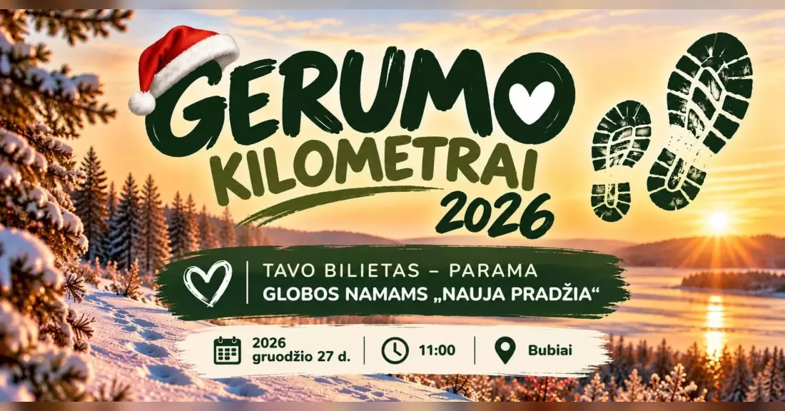 Pirkti bilietus GERUMO KILOMETRAI 2026 Bubiai, Bubių paplūdimys Gruodis 27