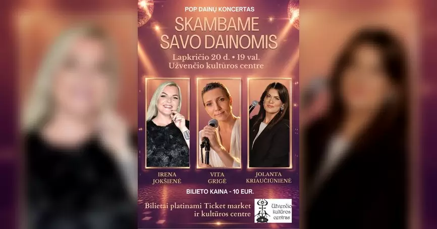 Pirkti bilietus Pop dainų koncertas 