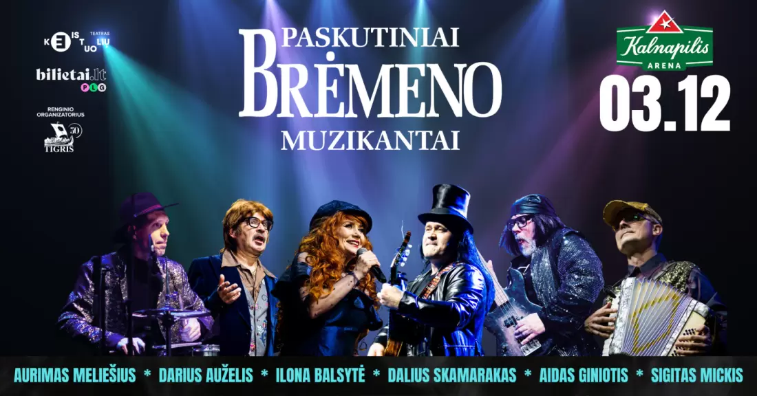 Pirkti bilietus (Panevėžys) PASKUTINIAI BRĖMENO MUZIKANTAI PO 20 METŲ Panevėžys, Kalnapilio arena 2027 Kovas 12