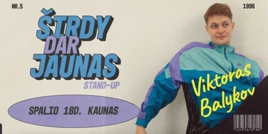 Pirkti bilietus Viktoras Balykov: Širdy dar jaunas Stand-up || KAUNAS (PAPILDOMAS) Kaunas, Teatro klubas Spalis 18