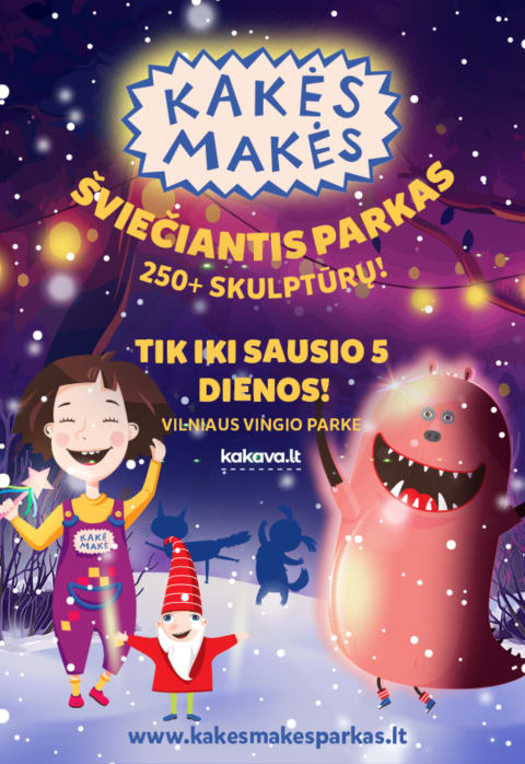 Pirkti bilietus Kakės Makės šviečiantis parkas | Gruodis Vilnius, Vingio parkas Gruodis 05