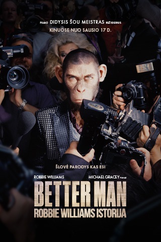 Pirkti bilietus Better Man: Robbie Williams istorija Klaipėda, Forum Cinemas Klaipėdoje Sausis 18