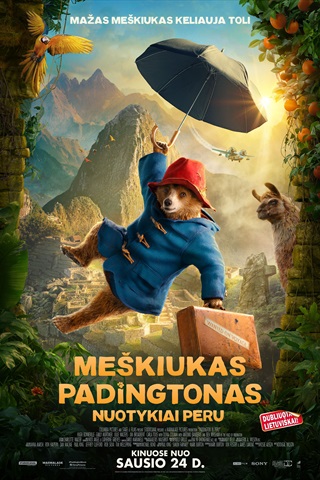 Pirkti bilietus LRT | VAIKAI kino premjera. Meškiukas Padingtonas: nuotykiai Peru (dubliuotas) Klaipėda, Forum Cinemas Klaipėdoje Sausis 19
