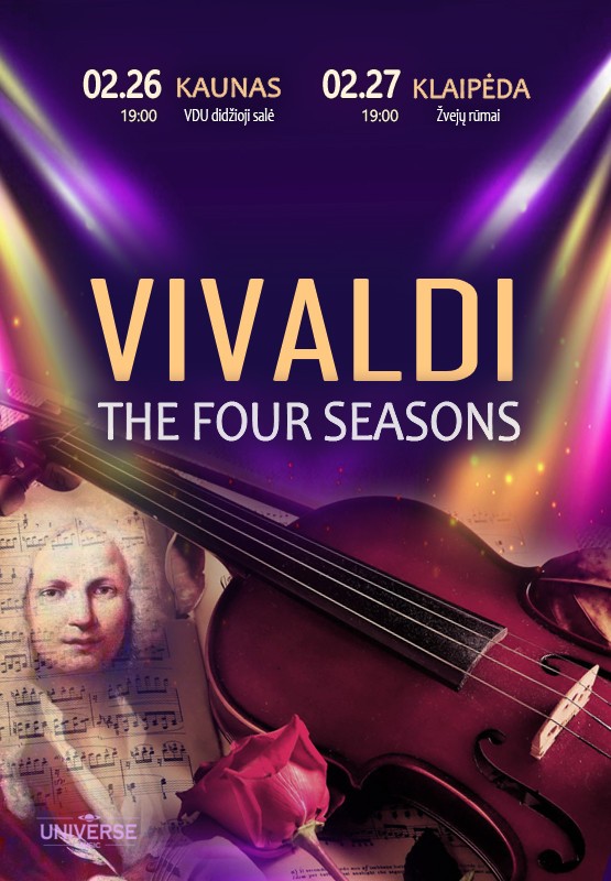 Pirkti bilietus (Kaunas) VIVALDI - THE FOUR SEASONS Kaunas, VDU didžioji salė Vasaris 26