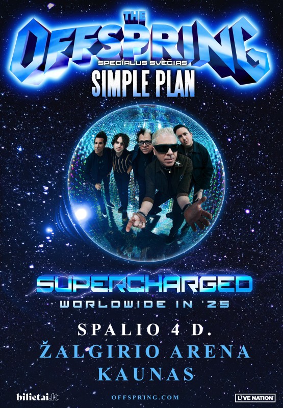 Buy tickets The Offspring: Supercharged Worldwide in '25 Kaunas, Kauno Žalgirio arena October 04