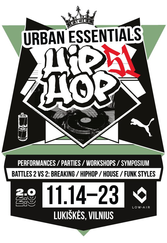 Pirkti bilietus Dalyvio: HIP-HOP kultūros festivalis Urban Essentials Vilnius, Lukiškių kalėjimas 2.0 Lapkritis 15-16