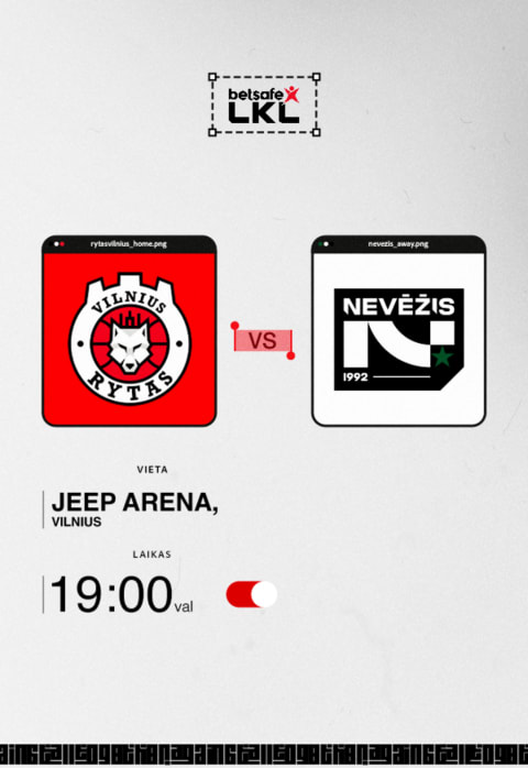 Купить билеты Betsafe-LKL rungtynės: Vilniaus „Rytas“ –  Kėdainių „Nevėžis–Optibet“ Vilnius, „Active Vilnius“ arena Декабрь 14