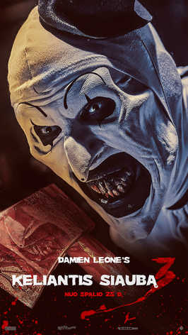 Pirkti bilietus Keliantis siaubą 3 (Terrifier 3) Vilnius, MULTIKINO Ozas Spalis 30