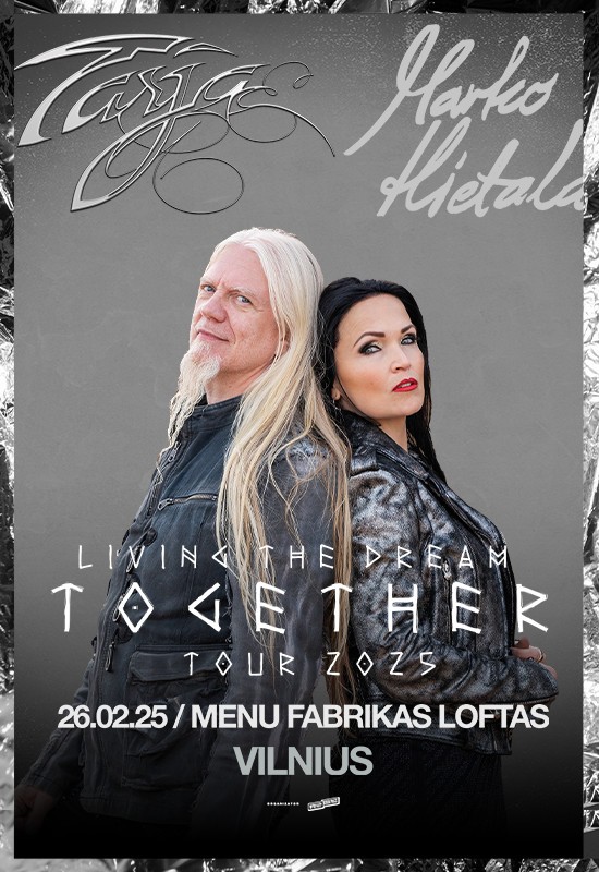 Pirkti bilietus Living The Dream Together Tour 2025: Tarja Turunen & Marko Hietala | Vilnius Vilnius, Menų fabrikas LOFTAS Vasaris 26