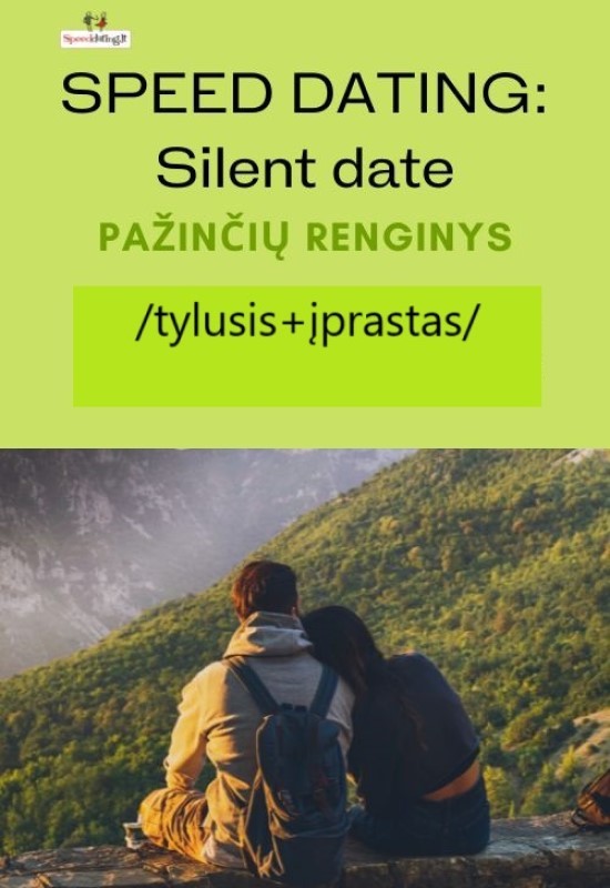 Pirkti bilietus SILENT date (tylusis+įprastas), 2 dalių/ pažinčių renginys grupei 24-35 m. Vilnius, In Mind studija Lapkritis 22