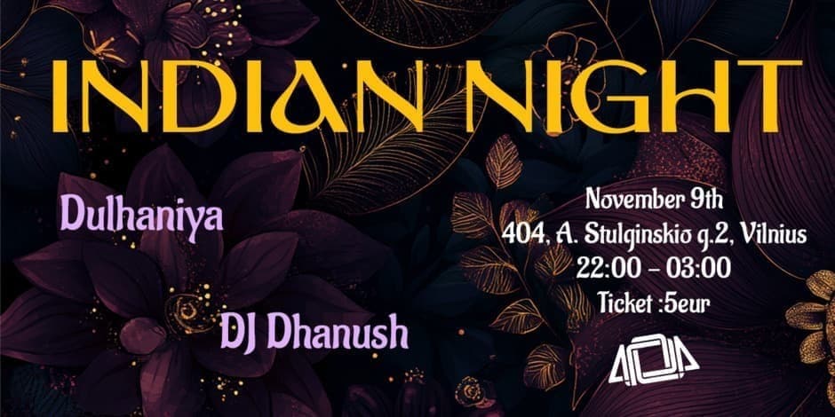Pirkti bilietus INDIAN NIGHT VILNIUS Vilnius, 404 Lapkritis 09-10