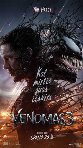 Pirkti bilietus Venomas 3 (VENOM: THE LAST DANCE) Vilnius, MULTIKINO Ozas Lapkritis 11