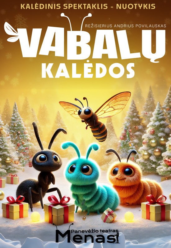 Pirkti bilietus VABALŲ KALĖDOS Panevėžys, Panevėžio teatras MENAS Gruodis 21