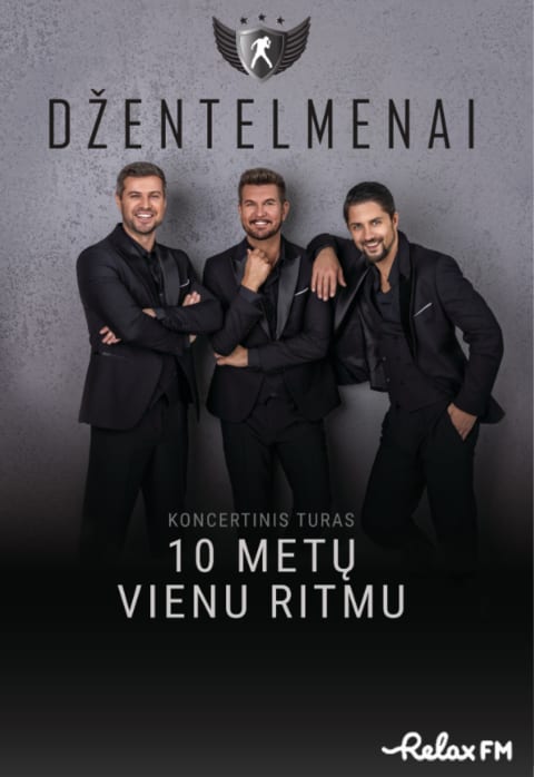 Pirkti bilietus Grupės DŽENTELMENAI koncertinis turas „10 metų vienu ritmu” Trakai, Trakų kultūros ir meno centras Kovas 25
