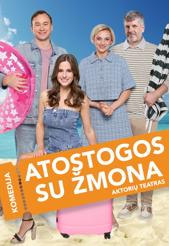 Pirkti bilietus KOMEDIJA I ATOSTOGOS SU ŽMONA I AKTORIŲ TEATRAS | Alytus Alytus, Alytaus miesto teatras Sausis 04