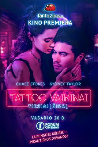 Pirkti bilietus Fantazijos.lt premjera: Tattoo vaikinai. Tiesiai į širdį Šiauliai, Forum Cinemas Šiauliuose Vasaris 20