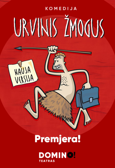 Pirkti bilietus DOMINO teatras | premjera URVINIS ŽMOGUS Vilnius, DOMINO teatras Vasaris 26