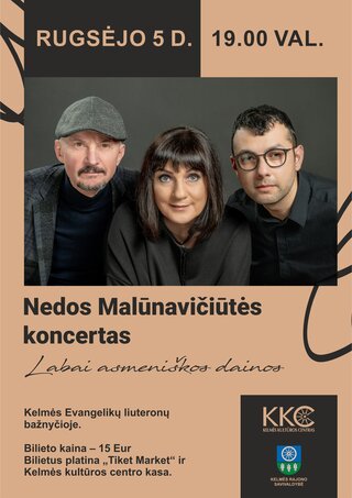 Pirkti bilietus Nedos Malūnavičiūtės koncertas „Labai asmeniškos dainos“ Vilnius, MUZIKOS SVETAINĖ Rugsėjis 05
