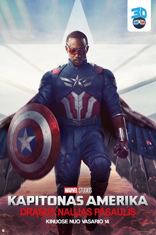 Купить билеты Kapitonas Amerika. Drąsus naujas pasaulis 3D Klaipėda, Forum Cinemas Klaipėdoje Март 03