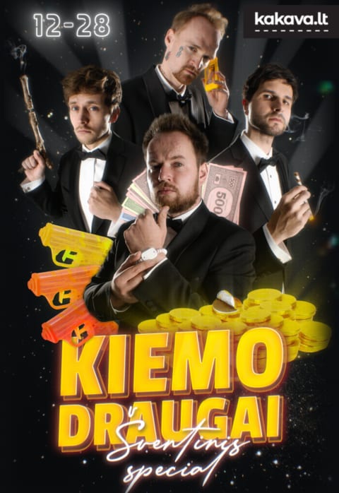 Pirkti bilietus KIEMO DRAUGAI: Šventinis Special Vilnius, K2 Comedy Club Gruodis 28