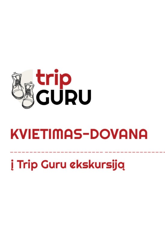 Pirkti bilietus DOVANŲ kuponas į Trip Guru EKSKURSIJĄ. Galioja iki 2026.06.30 Kaunas, Vienybės aikštė Gruodis 22 - Birželis 30
