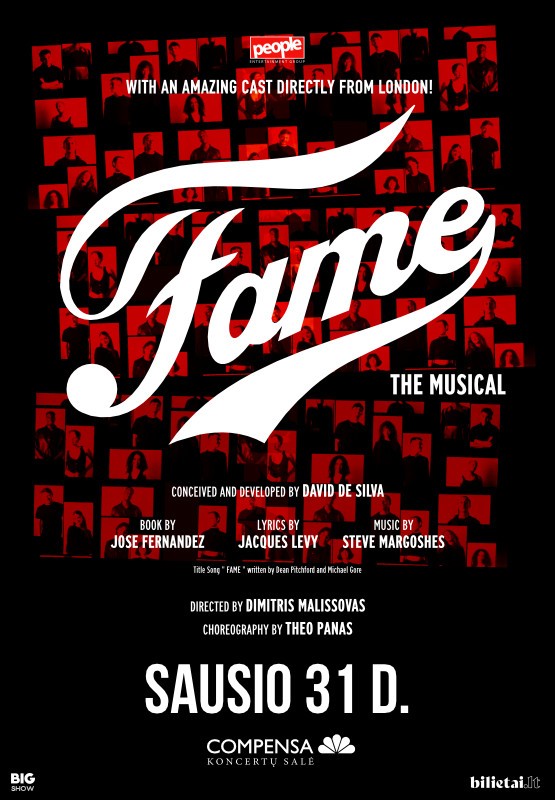 Купить билеты (Vilnius) FAME The musical Vilnius, COMPENSA koncertų salė Январь 31