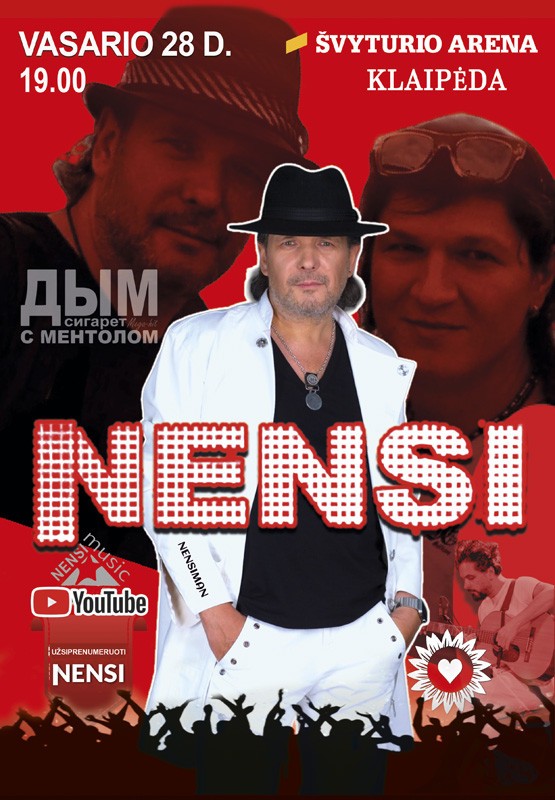 Buy tickets NENSI / НЭНСИ | KLAIPĖDA Klaipėda, Klaipėdos Švyturio arena March 03
