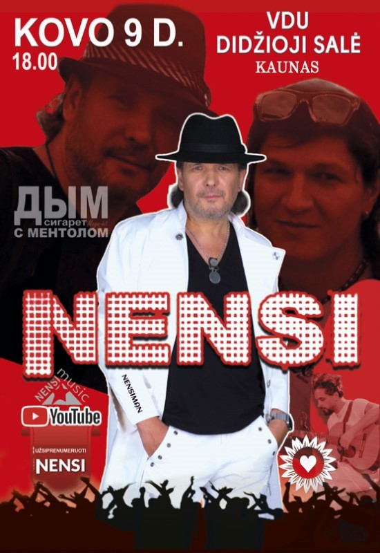 Pirkti bilietus NENSI / НЭНСИ | KAUNAS Kaunas, VDU didžioji salė Kovas 09