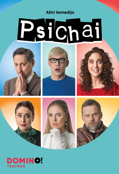 Pirkt biļetes DOMINO teatras | komedija PSICHAI Vilnius, DOMINO teatras Marts 02