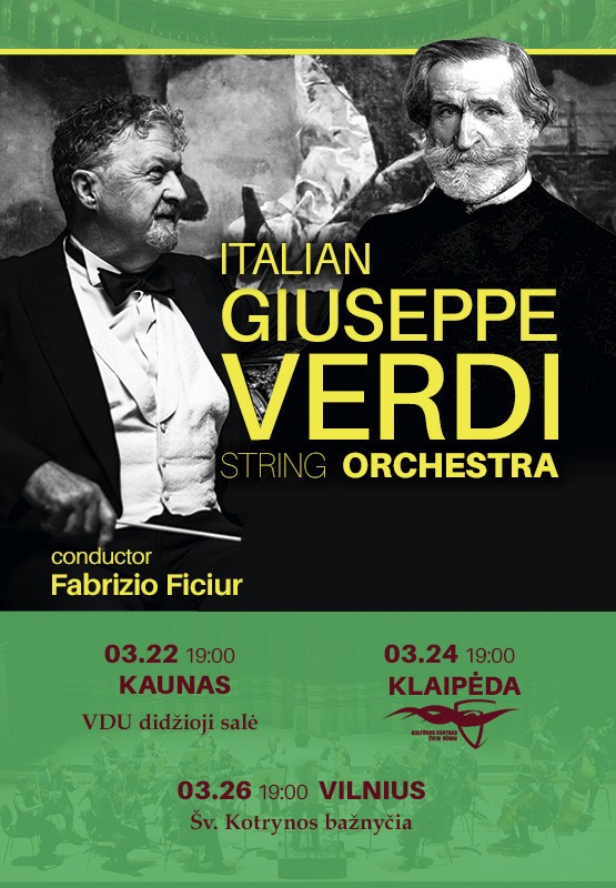 Pirkti bilietus Italian Giuseppe Verdi String Orchestra | Klaipėda Klaipėda, Kultūros centras Žvejų rūmai Kovas 24