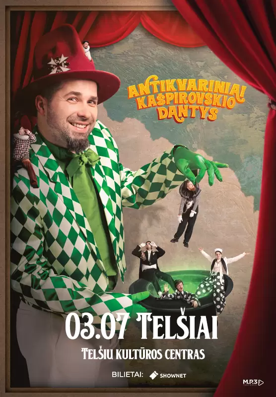 Pirkti bilietus Antikvariniai Kašpirovskio dantys | Telšiai Telšiai, Telšių kultūros centras Kovas 07